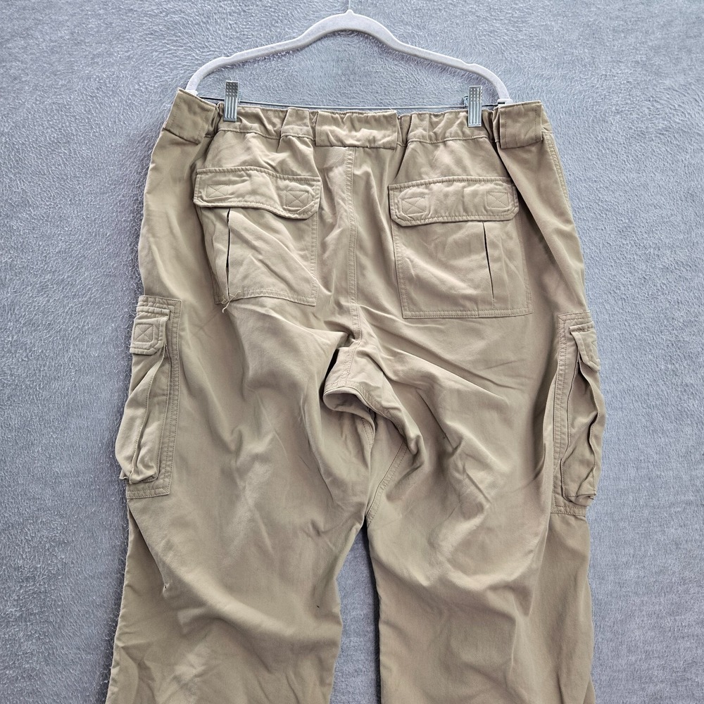 Duluth Men Pants XL Beige Cargo Pockets Nylon Hiking Mid Rise 32 in Inseam - Picture 8 of 12